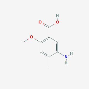 molecular formula C9H11NO3 B2657417 5-Amino-2-methoxy-4-methylbenzoic acid CAS No. 70752-50-0
