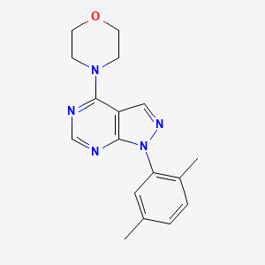 molecular formula C17H19N5O B2657418 1-(2,5-dimethylphenyl)-4-(morpholin-4-yl)-1H-pyrazolo[3,4-d]pyrimidine CAS No. 946304-24-1
