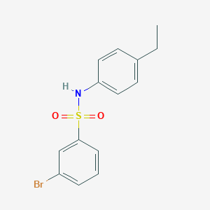 molecular formula C14H14BrNO2S B265742 3-bromo-N-(4-ethylphenyl)benzenesulfonamide 