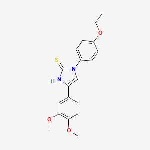 5-(3,4-dimethoxyphenyl)-3-(4-ethoxyphenyl)-1H-imidazole-2-thione