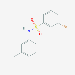 molecular formula C14H14BrNO2S B265744 3-bromo-N-(3,4-dimethylphenyl)benzenesulfonamide 