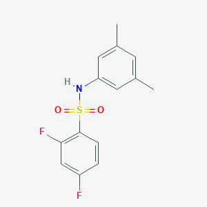 molecular formula C14H13F2NO2S B265745 N-(3,5-dimethylphenyl)-2,4-difluorobenzenesulfonamide 