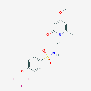 N-(2-(4-methoxy-6-methyl-2-oxopyridin-1(2H)-yl)ethyl)-4-(trifluoromethoxy)benzenesulfonamide