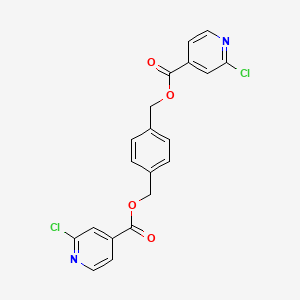 [4-[(2-Chloropyridine-4-carbonyl)oxymethyl]phenyl]methyl 2-chloropyridine-4-carboxylate