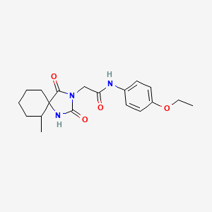 N-(4-ethoxyphenyl)-2-(6-methyl-2,4-dioxo-1,3-diazaspiro[4.5]decan-3-yl)acetamide