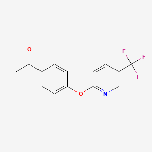 1-(4-{[5-(Trifluoromethyl)pyridin-2-yl]oxy}phenyl)ethanone