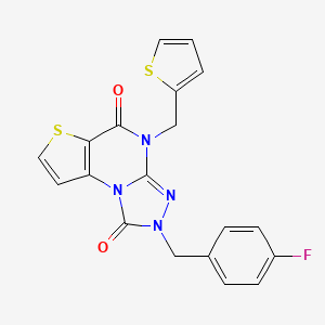 2-(4-fluorobenzyl)-4-(thiophen-2-ylmethyl)thieno[2,3-e][1,2,4]triazolo[4,3-a]pyrimidine-1,5(2H,4H)-dione