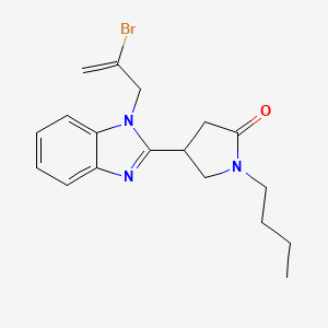4-[1-(2-Bromoprop-2-enyl)benzimidazol-2-yl]-1-butylpyrrolidin-2-one