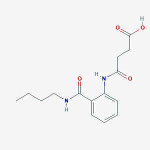 molecular formula C15H20N2O4 B265749 4-{2-[(Butylamino)carbonyl]anilino}-4-oxobutanoic acid 