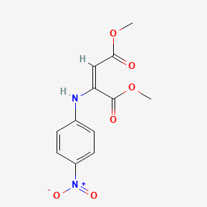 molecular formula C12H12N2O6 B2657491 Dimethyl [p-nitrophenylamino]maleate CAS No. 52962-22-8