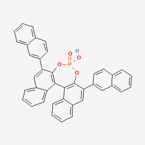 molecular formula C40H27O4PS B2657493 （11bR）-4-羟基-2,6-二-2-萘基-4-氧化物-二萘[2,1-d:1',2'-f][1,3,2]二氧杂磷杂戊环 CAS No. 874948-60-4