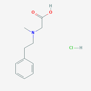 molecular formula C11H16ClNO2 B2657507 2-[甲基(2-苯乙基)氨基]乙酸盐酸盐 CAS No. 1670275-12-3