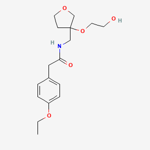2-(4-ethoxyphenyl)-N-((3-(2-hydroxyethoxy)tetrahydrofuran-3-yl)methyl)acetamide