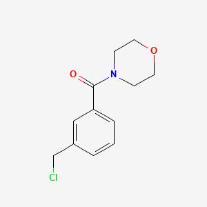 molecular formula C12H14ClNO2 B2657519 (3-(氯甲基)苯基)(吗啉基)甲酮 CAS No. 1094300-44-3