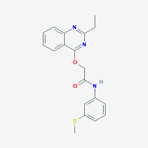 2-[(2-ethylquinazolin-4-yl)oxy]-N-[3-(methylsulfanyl)phenyl]acetamide