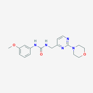 molecular formula C17H21N5O3 B2657537 1-(3-Methoxyphenyl)-3-((2-morpholinopyrimidin-4-yl)methyl)urea CAS No. 1796987-21-7