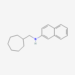 molecular formula C18H23N B2657544 N-(Cycloheptylmethyl)naphthalen-2-amine CAS No. 1397207-69-0