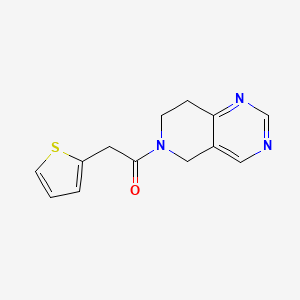 molecular formula C13H13N3OS B2657553 1-(7,8-dihydropyrido[4,3-d]pyrimidin-6(5H)-yl)-2-(thiophen-2-yl)ethanone CAS No. 1797085-19-8