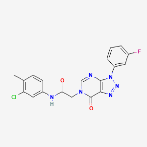 N-(3-chloro-4-methylphenyl)-2-[3-(3-fluorophenyl)-7-oxotriazolo[4,5-d]pyrimidin-6-yl]acetamide