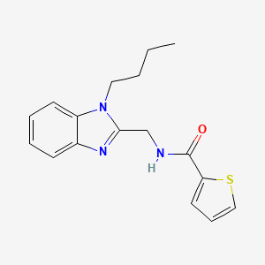 molecular formula C17H19N3OS B2657576 N-[(1-butylbenzimidazol-2-yl)methyl]thiophene-2-carboxamide CAS No. 850920-23-9