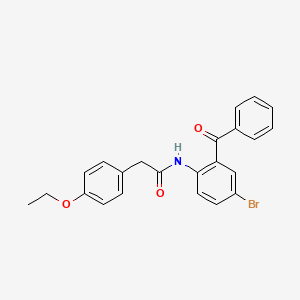 N-(2-benzoyl-4-bromophenyl)-2-(4-ethoxyphenyl)acetamide
