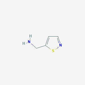 molecular formula C4H6N2S B2657590 5-Isothiazolemethanamine CAS No. 1246548-62-8