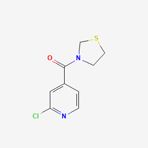 2-Chloro-4-(1,3-thiazolidine-3-carbonyl)pyridine