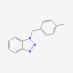 molecular formula C14H13N3 B2657592 1-[(4-Methylphenyl)methyl]-1H-1,2,3-benzotriazole CAS No. 142087-16-9