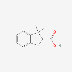 3,3-Dimethyl-1,2-dihydroindene-2-carboxylic acid