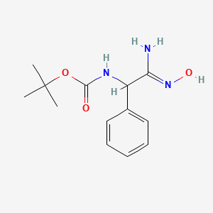 tert-butyl N-{[(Z)-N'-hydroxycarbamimidoyl](phenyl)methyl}carbamate