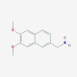 molecular formula C13H15NO2 B2657621 (6,7-Dimethoxynaphthalen-2-yl)methanamine CAS No. 72336-56-2