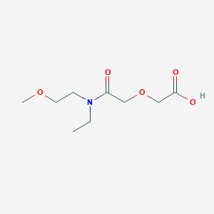 molecular formula C9H17NO5 B2657638 2-{[Ethyl(2-methoxyethyl)carbamoyl]methoxy}acetic acid CAS No. 1211498-20-2