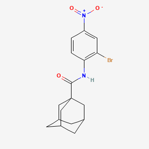 molecular formula C17H19BrN2O3 B2657657 N-(2-溴-4-硝基苯基)金刚烷-1-甲酰胺 CAS No. 313268-53-0
