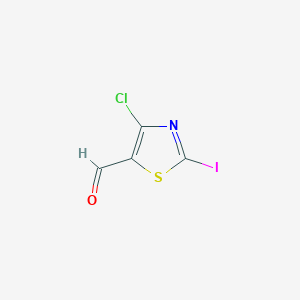 molecular formula C4HClINOS B2657662 4-氯-2-碘-1,3-噻唑-5-甲醛 CAS No. 2248313-88-2