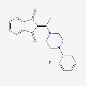 2-[1-[4-(2-Fluorophenyl)piperazin-1-yl]ethylidene]indene-1,3-dione