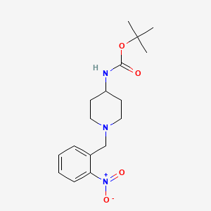 tert-Butyl 1-(2-nitrobenzyl)piperidin-4-ylcarbamate