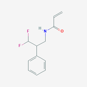 molecular formula C12H13F2NO B2657677 N-(3,3-Difluoro-2-phenylpropyl)prop-2-enamide CAS No. 2361641-19-0