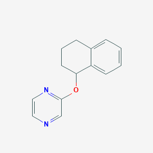 molecular formula C14H14N2O B2657679 2-(1,2,3,4-四氢萘-1-氧基)吡嗪 CAS No. 2194848-35-4