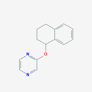 2-(1,2,3,4-Tetrahydronaphthalen-1-yloxy)pyrazine