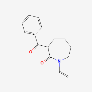 molecular formula C15H17NO2 B2657680 3-苯甲酰基-1-乙烯基氮杂戊环-2-酮 CAS No. 727418-77-1