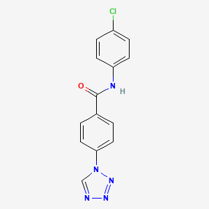 molecular formula C14H10ClN5O B2657684 N-(4-chlorophenyl)-4-(1H-tetrazol-1-yl)benzamide CAS No. 328548-68-1