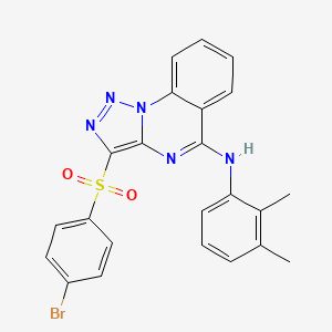 molecular formula C23H18BrN5O2S B2657702 PSTQ Analog, 3{7,37} CAS No. 895640-77-4