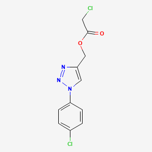 molecular formula C11H9Cl2N3O2 B2657706 [1-(4-chlorophenyl)-1H-1,2,3-triazol-4-yl]methyl 2-chloroacetate CAS No. 338419-22-0