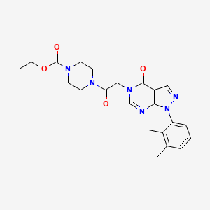 ethyl 4-(2-(1-(2,3-dimethylphenyl)-4-oxo-1H-pyrazolo[3,4-d]pyrimidin-5(4H)-yl)acetyl)piperazine-1-carboxylate
