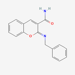 molecular formula C17H14N2O2 B2657714 (2z)-2-(Benzylimino)-2h-chromene-3-carboxamide CAS No. 1164535-49-2