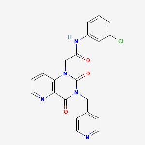 molecular formula C21H16ClN5O3 B2657734 N-(3-chlorophenyl)-2-(2,4-dioxo-3-(pyridin-4-ylmethyl)-3,4-dihydropyrido[3,2-d]pyrimidin-1(2H)-yl)acetamide CAS No. 941953-53-3