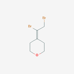 4-(1,2-Dibromoethylidene)oxane