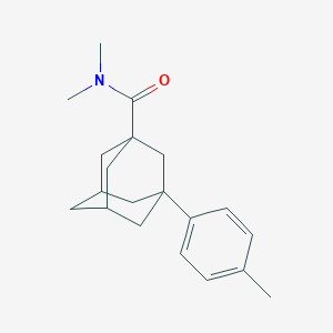 molecular formula C20H27NO B2657758 N,N-dimethyl-3-(4-methylphenyl)adamantane-1-carboxamide CAS No. 312749-18-1