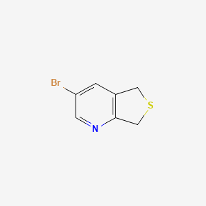 molecular formula C7H6BrNS B2657759 3-Bromo-5,7-dihydrothieno[3,4-b]pyridine CAS No. 1368159-09-4