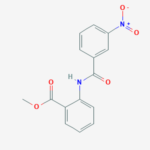 molecular formula C15H12N2O5 B2657763 Methyl 2-[(3-nitrobenzoyl)amino]benzoate CAS No. 82525-37-9